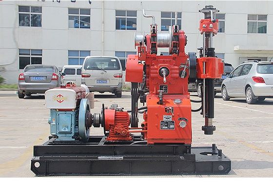 Red High Speed Compact Hydraulic Engineering Drilling Rig