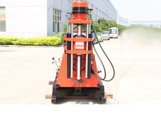 Red High Speed Compact Hydraulic Engineering Drilling Rig