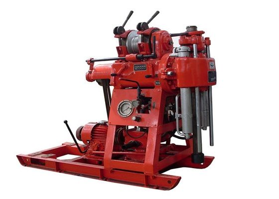 Red High Speed Compact Hydraulic Engineering Drilling Rig